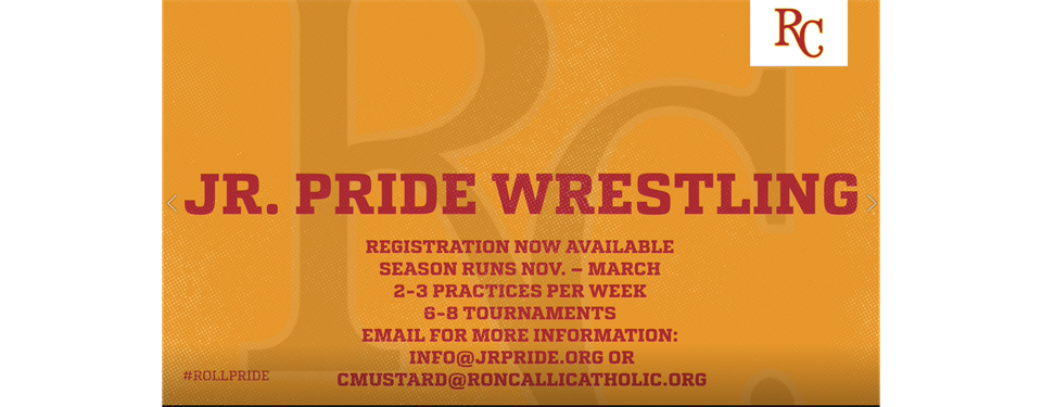 Jr. Pride Wrestling Registration Now Open!