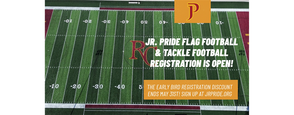 Jr. Pride Football Registration is Open for 2026 Season!